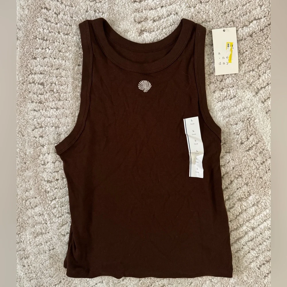 A new day women’s brown tank size L NWT - Picture 1 of 1